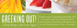 Tasty Recipes with Greek Yogurt