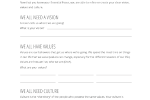 Vision, Values, & Culture