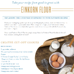 Einkorn Flour Cookie Recipe