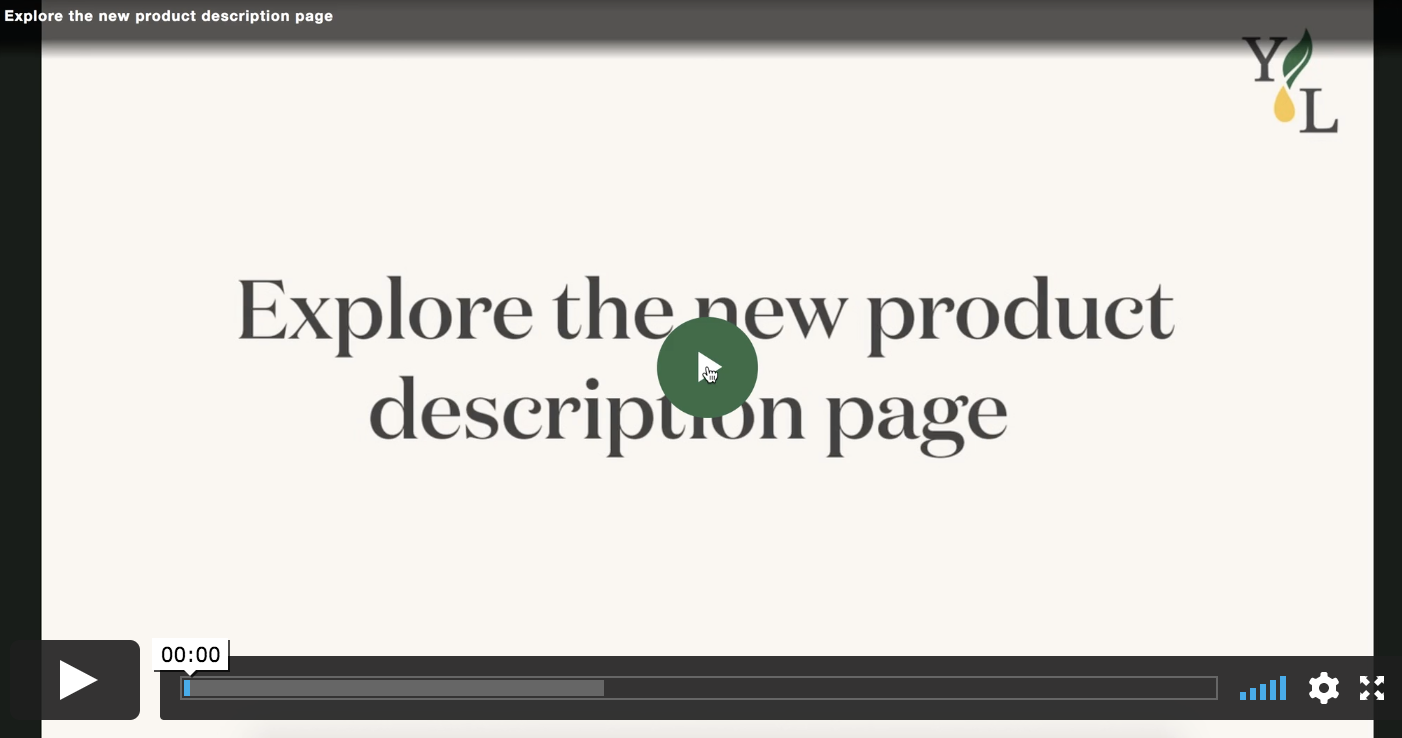 Explore The New Product Description Page