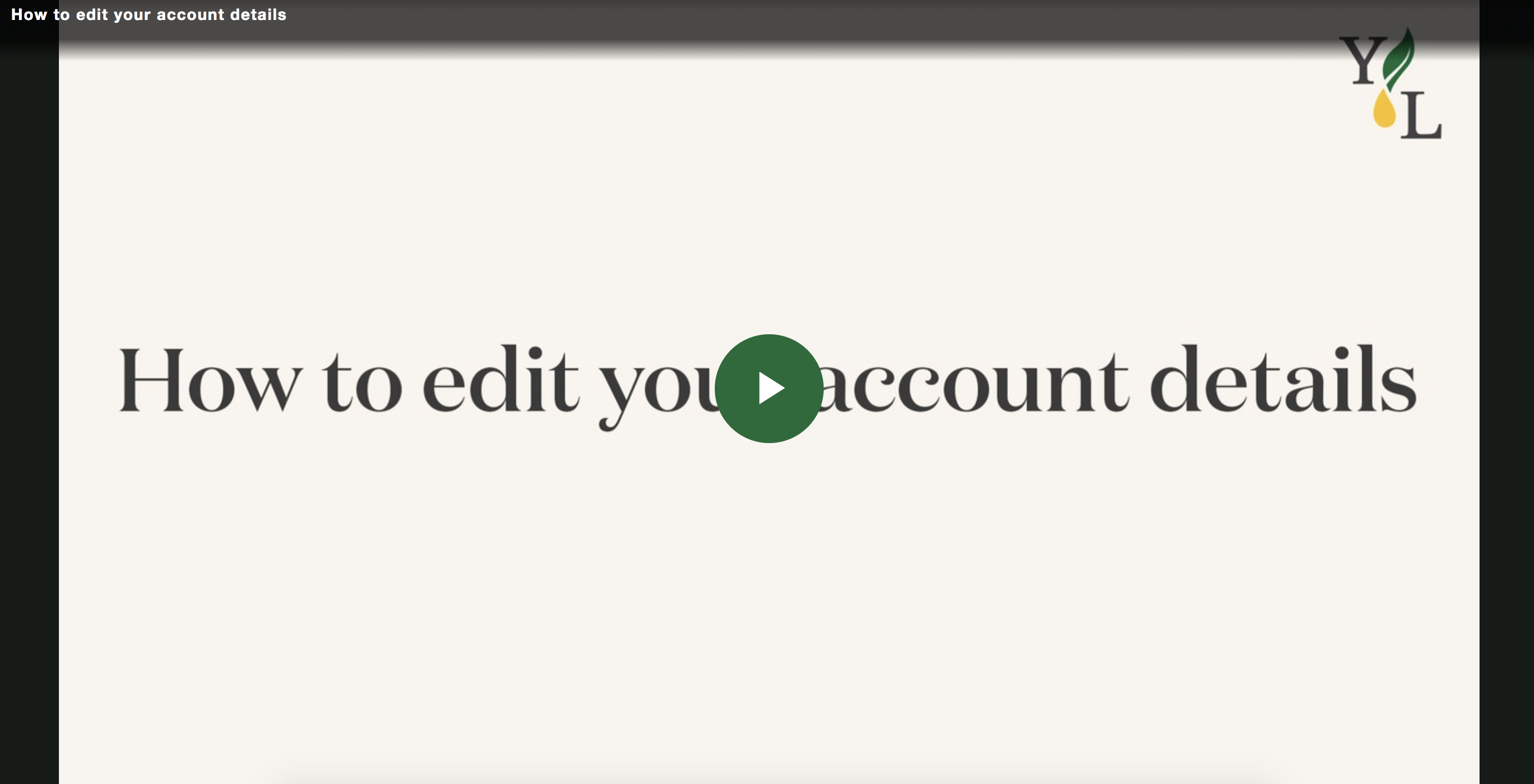 How To Edit Your Account Details