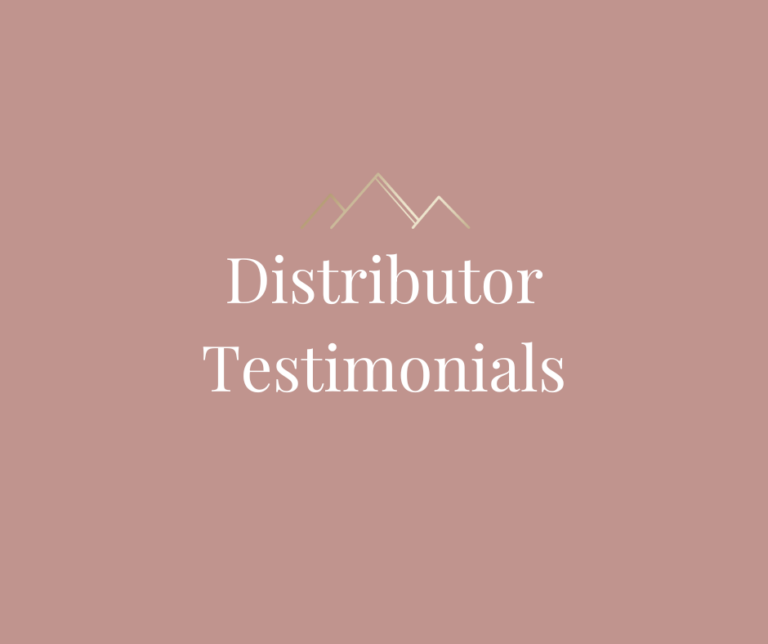 Distributor Testimonials