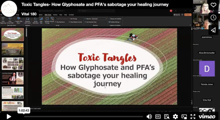 Toxic Tangles: How Glyphosate & PFA’s Sabotage Your Healing Journey