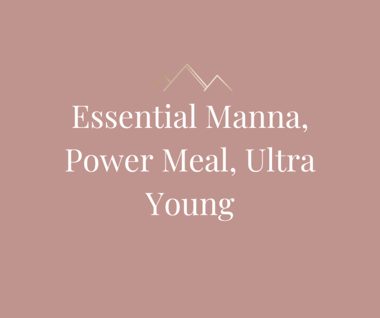 Essential Manna, Power Meal, Ultra Young