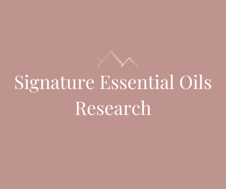 Signature Essential Oils Research