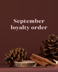 September Loyalty Order 15% Off