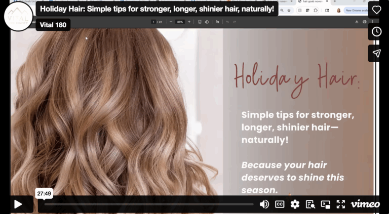 Holiday Hair: Simple tips for stronger, longer, shinier hair, naturally!