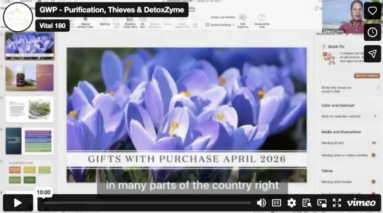 April 2026 GWP – Purification, Thieves & DetoxZyme