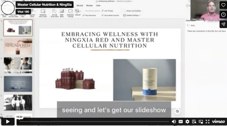 Master Cellular Nutrition & NingXia