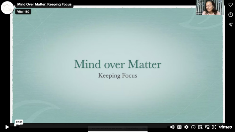 Mind Over Matter: Keeping Focus